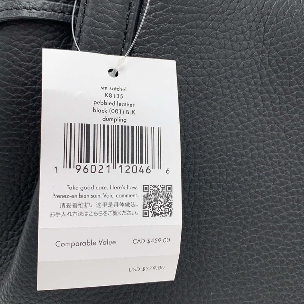 Kate Spade Dumpling Small Satchel Bag in Black color - Picture 16 of 16